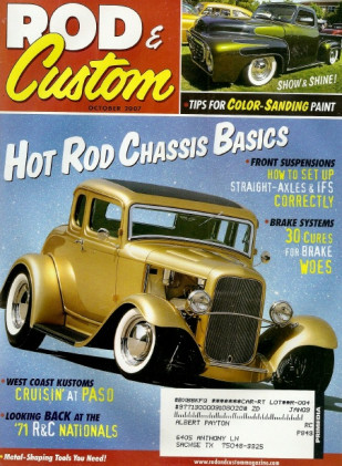 ROD & CUSTOM 2007 OCT - CHASSIS SCIENCE, COLOR SANDING, SHEETMETAL TOOLS